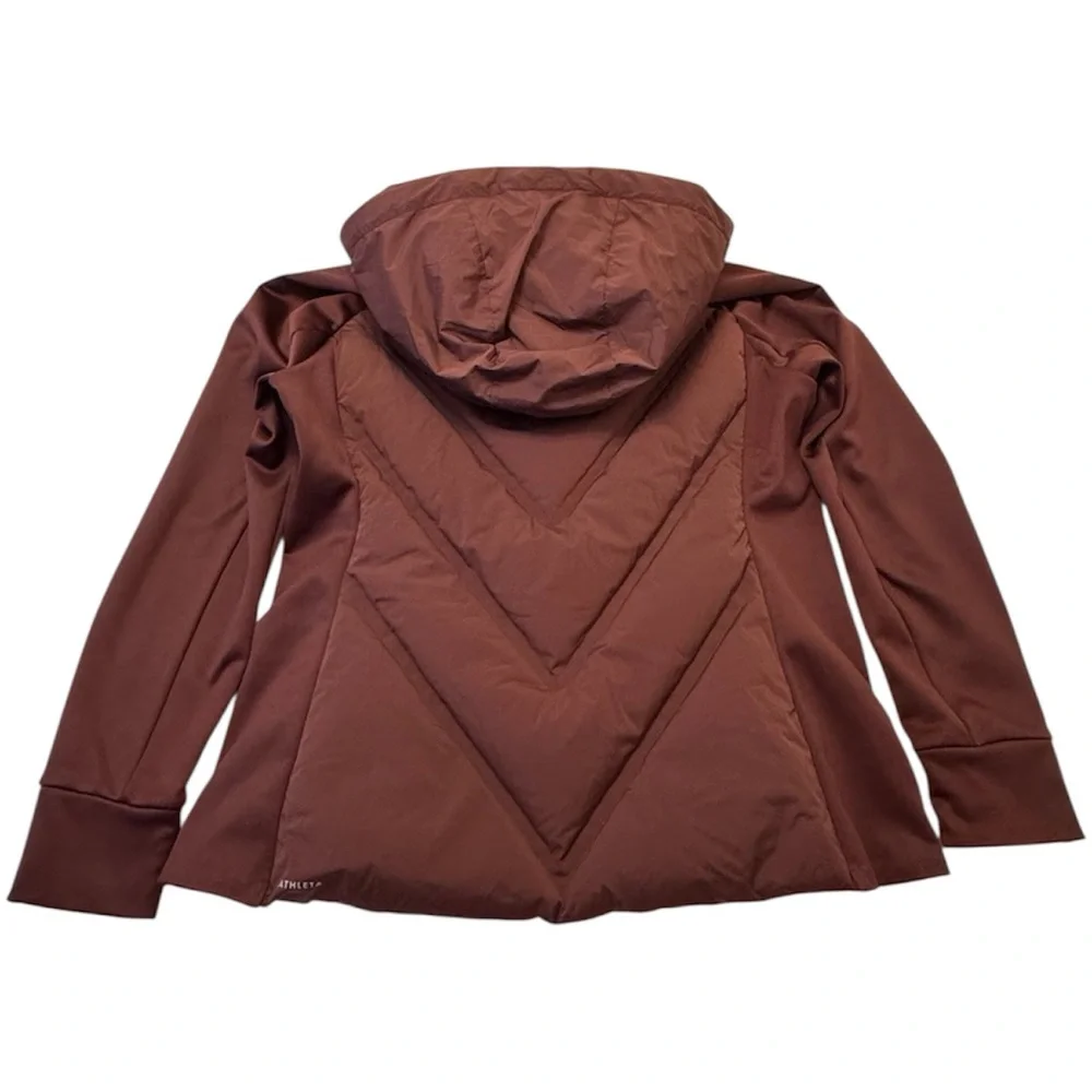 Athleta Inlet Burgundy Puffer Down Filled Jacket - Picture 5 of 13